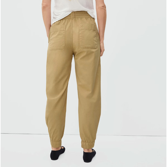 Everlane Womens The Easy Jogger Pants XXS Snap Cuff Golden Oak Tan NWT - Picture 3 of 11